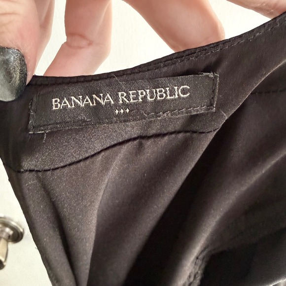 Banana Republic Black Long Sleeve Mini Dress Petite 00 Career Party - Picture 4 of 8